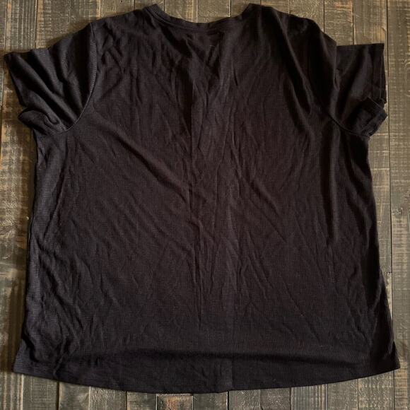 Maurices Black Ribbed Tie T-Shirt Size 2X - Picture 3 of 5